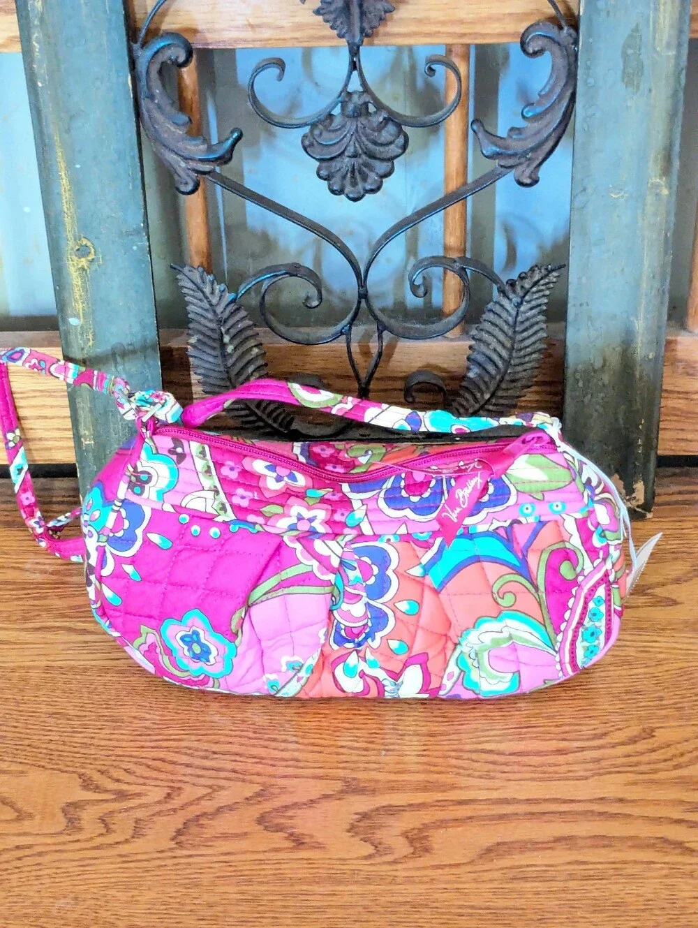 NWT Vera Bradley Pink Swirls Mini Crossbody Bag